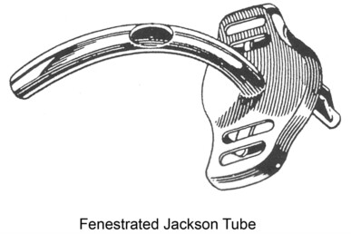 Jackson Improved Tracheostomy Tubes - Regular Length. Fenestrated