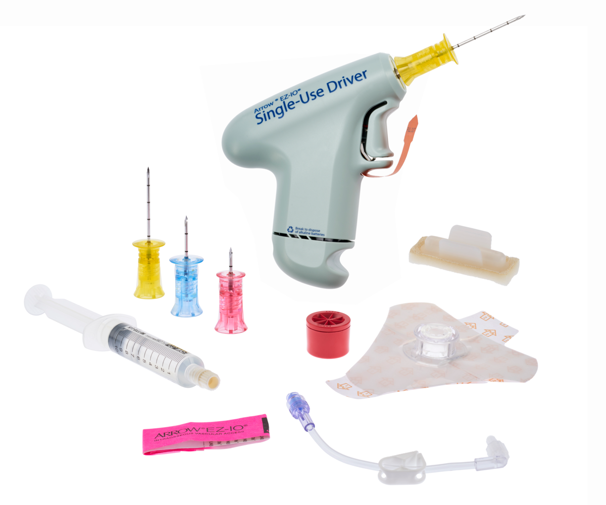 Arrow™ EZ-IO™ Intraosseous Access Tray + Single-Use Power Driver ...